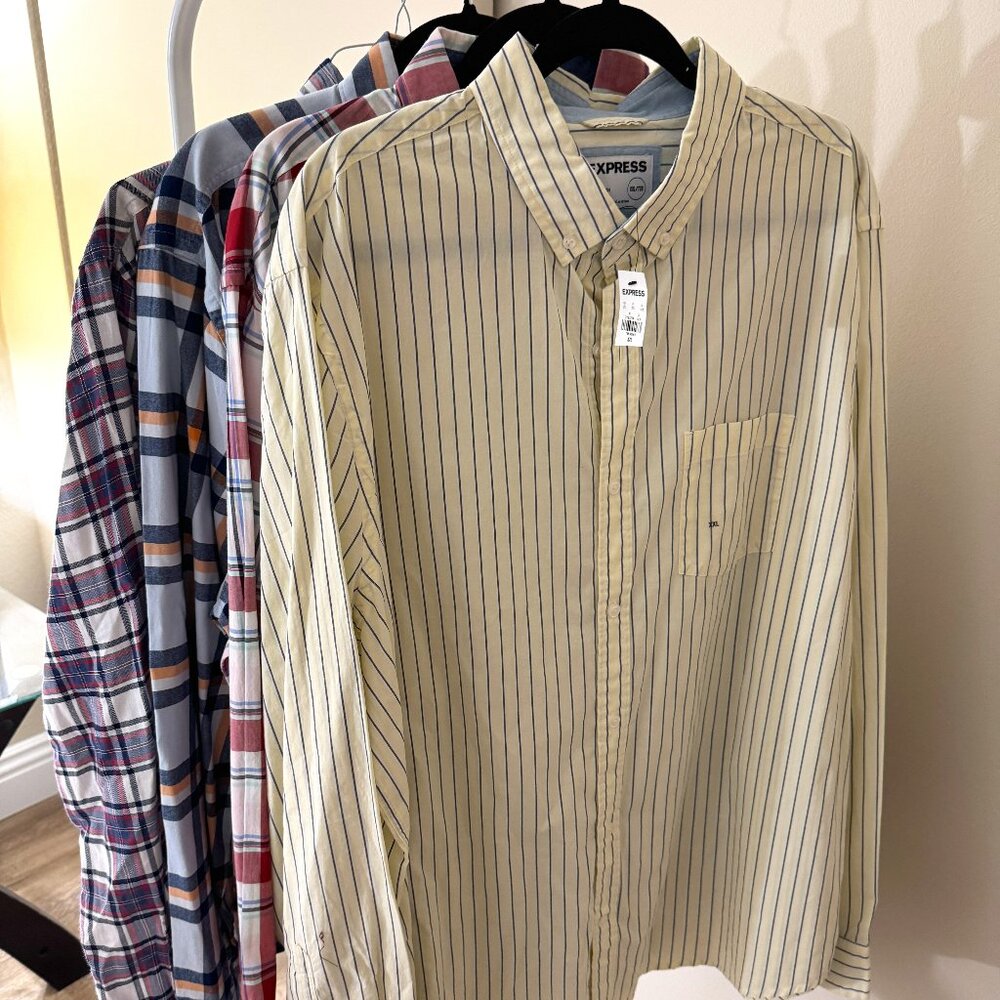 Men's Express Long Sleeve Shirts - Bundle of 4